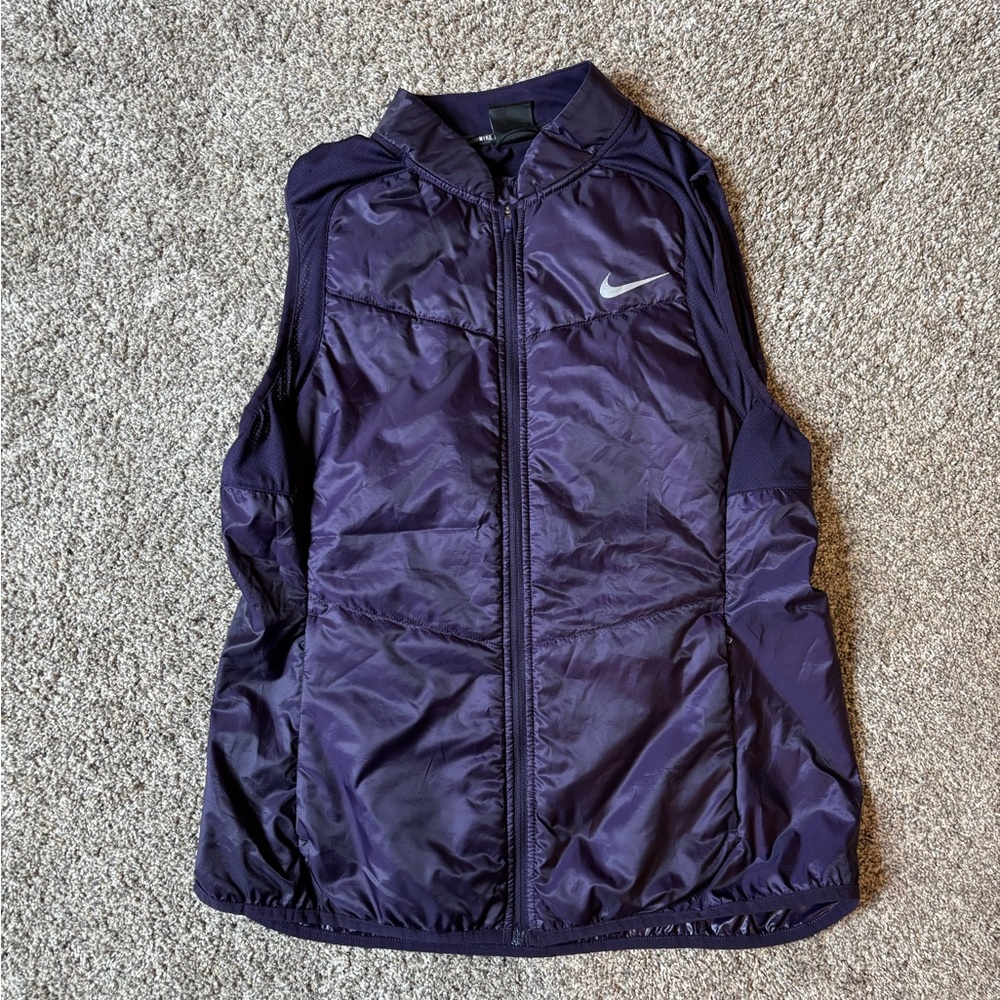 Purple Nike windbreaker vest
